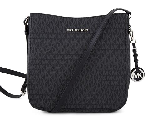 michael kors jet set large messenger black|Michael Kors outlet jet set.